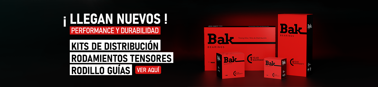 BAK Performance y Durabilidad: Kits de Distribución, Rodamientos Tensores, Rodillos Guías.