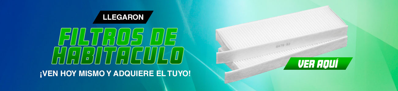 LLegaron Filtro de Habitáculo