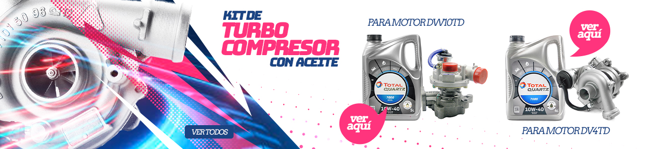 Kit Turbocompresor con Aceite de motor