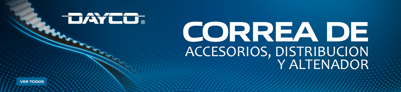 Correas de Accesorios, Distribución y ALternador Dayco.